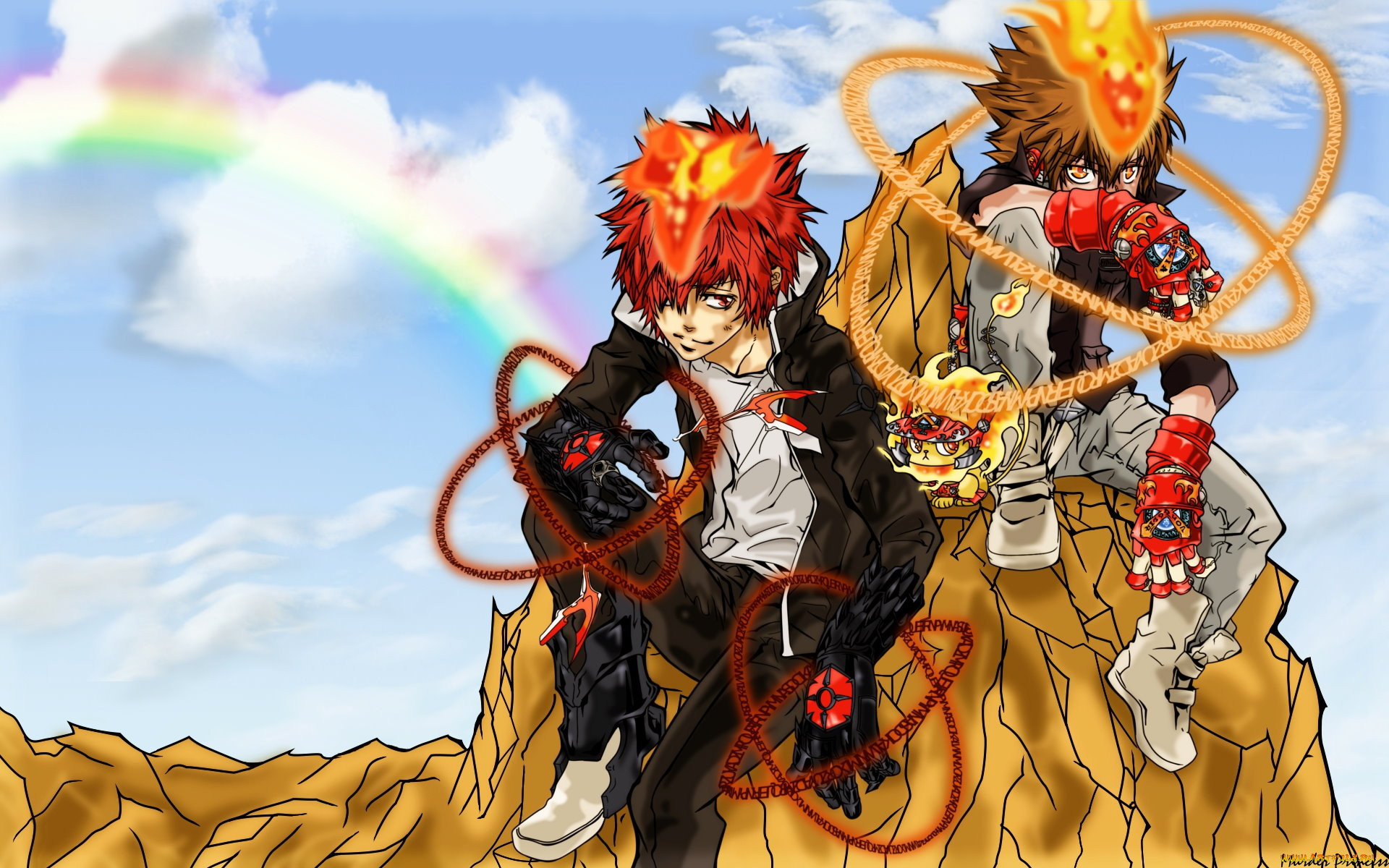 katekyo, hitman, reborn, , kozato, enma, sawada, tsunayoshi